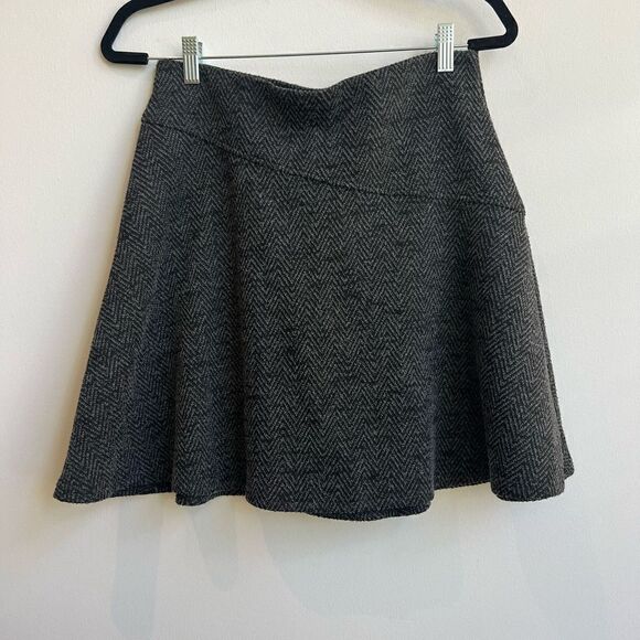 NWT - Loft Grey A Line Mini Skirt - Medium - Picture 1 of 8
